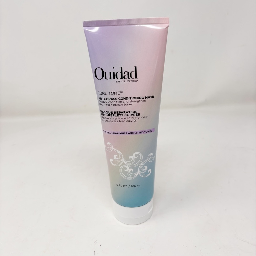 New OUIDAD Curl Tone Anti-Brass Conditioning Mask 9 fl.oz For All Highlights.